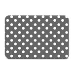 Gray Polka Dots Plate Mats 18 x12  Plate Mat