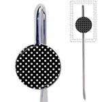 Black And White Polka Dots Book Mark Front