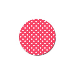 Hot Pink Polka Dots Golf Ball Marker (4 Pack) by GardenOfOphir