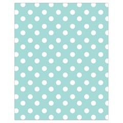 Blue And White Polka Dots Drawstring Bag (small)