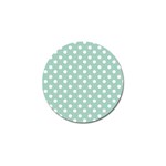 Light Blue And White Polka Dots Golf Ball Marker (4 pack) Front