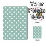 Light Blue And White Polka Dots Multi-purpose Cards (Rectangle)  Back 12