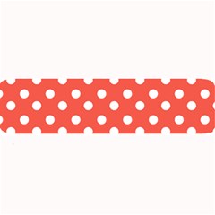 Indian Red Polka Dots Large Bar Mats by GardenOfOphir