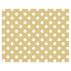 Mint Polka And White Polka Dots Double Sided Flano Blanket (medium)  by GardenOfOphir