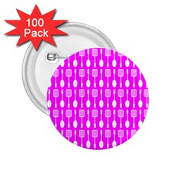 Purple Spatula Spoon Pattern 2.25  Buttons (100 pack) 