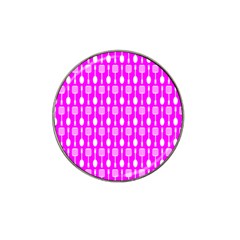 Purple Spatula Spoon Pattern Hat Clip Ball Marker
