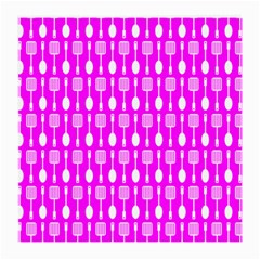 Purple Spatula Spoon Pattern Medium Glasses Cloth (2-side) by GardenOfOphir