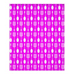 Purple Spatula Spoon Pattern Shower Curtain 60  x 72  (Medium) 