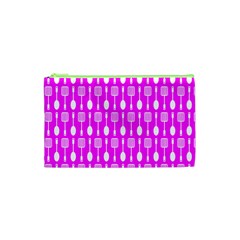Purple Spatula Spoon Pattern Cosmetic Bag (XS)