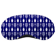 Indigo Spatula Spoon Pattern Sleeping Masks by GardenOfOphir