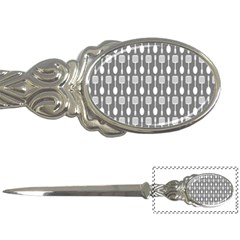 Gray And White Kitchen Utensils Pattern Letter Openers