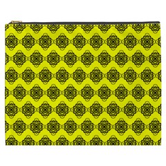 Abstract Knot Geometric Tile Pattern Cosmetic Bag (xxxl)  by GardenOfOphir
