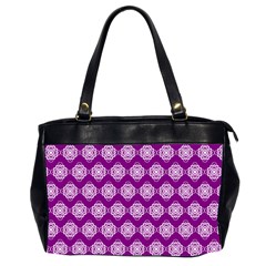 Abstract Knot Geometric Tile Pattern Office Handbags (2 Sides)  by GardenOfOphir