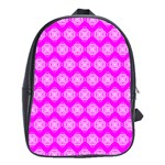 Abstract Knot Geometric Tile Pattern School Bags(Large)  Front