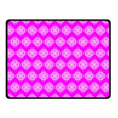 Abstract Knot Geometric Tile Pattern Double Sided Fleece Blanket (small)  by GardenOfOphir