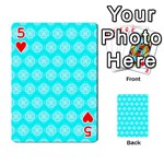 Abstract Knot Geometric Tile Pattern Playing Cards 54 Designs  Front - Heart5