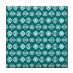 Abstract Knot Geometric Tile Pattern Face Towel by GardenOfOphir