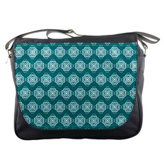 Abstract Knot Geometric Tile Pattern Messenger Bags by GardenOfOphir