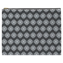 Abstract Knot Geometric Tile Pattern Cosmetic Bag (xxxl)  by GardenOfOphir