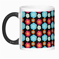 Colorful Floral Pattern Morph Mugs by GardenOfOphir