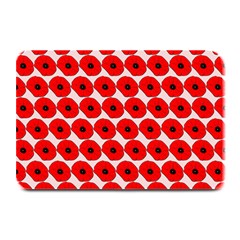 Red Peony Flower Pattern Plate Mats by GardenOfOphir