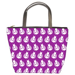 Ladybug Vector Geometric Tile Pattern Bucket Bags by GardenOfOphir
