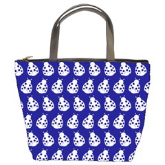 Ladybug Vector Geometric Tile Pattern Bucket Bags by GardenOfOphir
