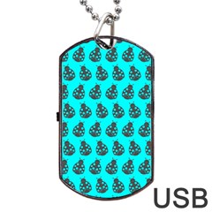 Ladybug Vector Geometric Tile Pattern Dog Tag Usb Flash (two Sides)  by GardenOfOphir