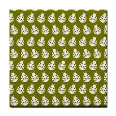 Ladybug Vector Geometric Tile Pattern Tile Coasters by GardenOfOphir