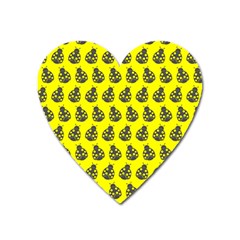 Ladybug Vector Geometric Tile Pattern Heart Magnet