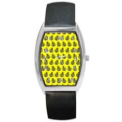 Ladybug Vector Geometric Tile Pattern Barrel Metal Watches