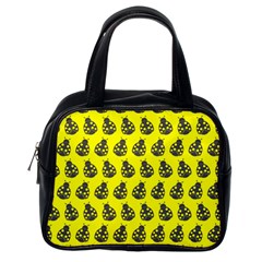 Ladybug Vector Geometric Tile Pattern Classic Handbags (One Side)