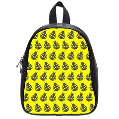 Ladybug Vector Geometric Tile Pattern School Bags (Small) 