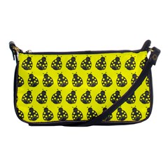 Ladybug Vector Geometric Tile Pattern Shoulder Clutch Bags