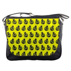 Ladybug Vector Geometric Tile Pattern Messenger Bags