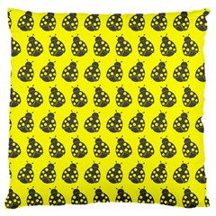 Ladybug Vector Geometric Tile Pattern Large Cushion Cases (One Side) 