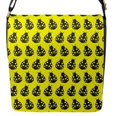 Ladybug Vector Geometric Tile Pattern Flap Messenger Bag (S)