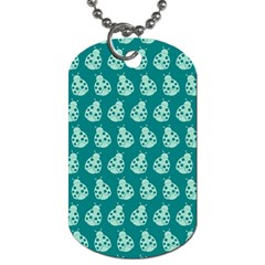 Ladybug Vector Geometric Tile Pattern Dog Tag (One Side)