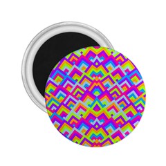 Colorful Trendy Chic Modern Chevron Pattern 2 25  Magnets by GardenOfOphir