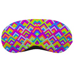 Colorful Trendy Chic Modern Chevron Pattern Sleeping Masks by GardenOfOphir