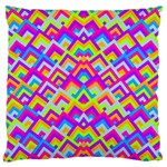 Colorful Trendy Chic Modern Chevron Pattern Large Cushion Cases (Two Sides)  Front