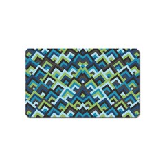 Trendy Chic Modern Chevron Pattern Magnet (name Card) by GardenOfOphir