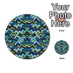 Trendy Chic Modern Chevron Pattern Multi-purpose Cards (round)  by GardenOfOphir