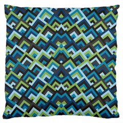 Trendy Chic Modern Chevron Pattern Large Flano Cushion Cases (two Sides)  by GardenOfOphir