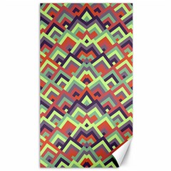 Trendy Chic Modern Chevron Pattern Canvas 40  X 72   by GardenOfOphir