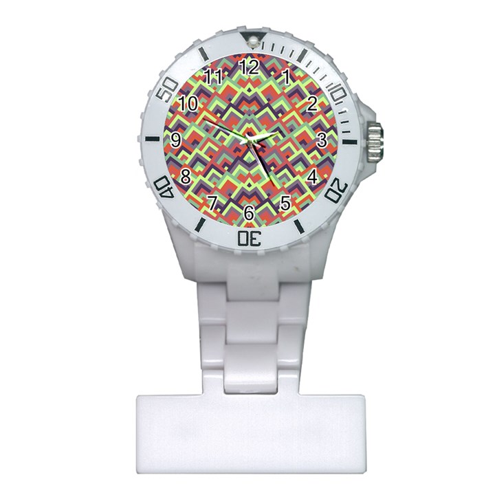 Trendy Chic Modern Chevron Pattern Nurses Watches