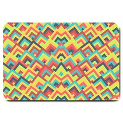 Trendy Chic Modern Chevron Pattern Large Doormat  by GardenOfOphir