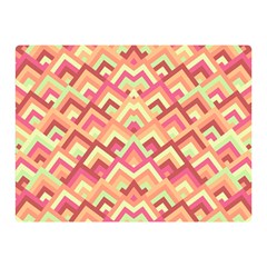 Trendy Chic Modern Chevron Pattern Double Sided Flano Blanket (mini)  by GardenOfOphir