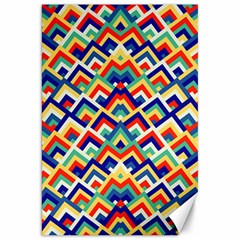 Trendy Chic Modern Chevron Pattern Canvas 20  X 30   by GardenOfOphir