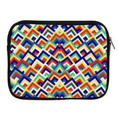 Trendy Chic Modern Chevron Pattern Apple Ipad 2/3/4 Zipper Cases by GardenOfOphir